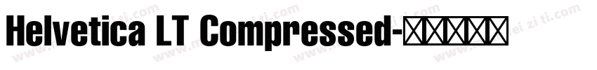 Helvetica LT Compressed字体转换